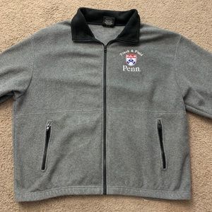 UPenn XL Vintage Zip-up sweater
